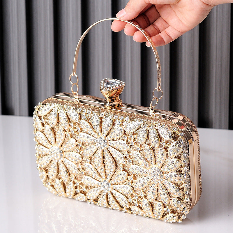 Glam Spark Diamond Clutch