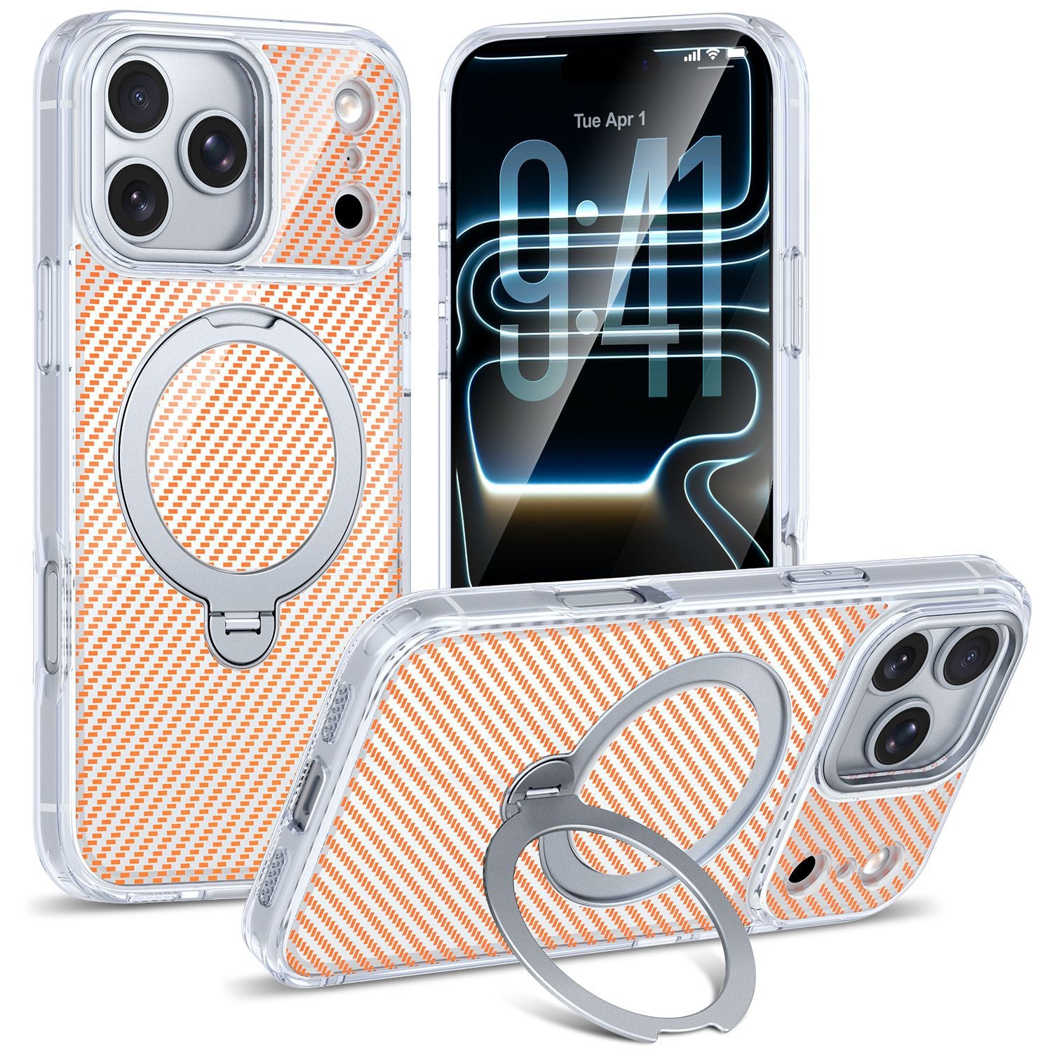 Strivo Clear Stripe MagSafe Case