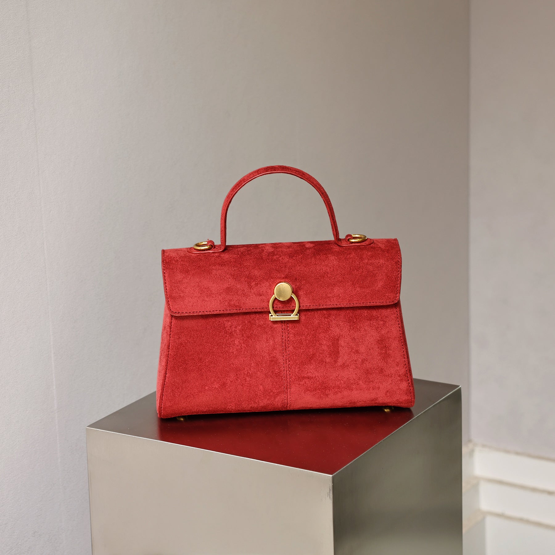 Luxury Retro Suede Handbag