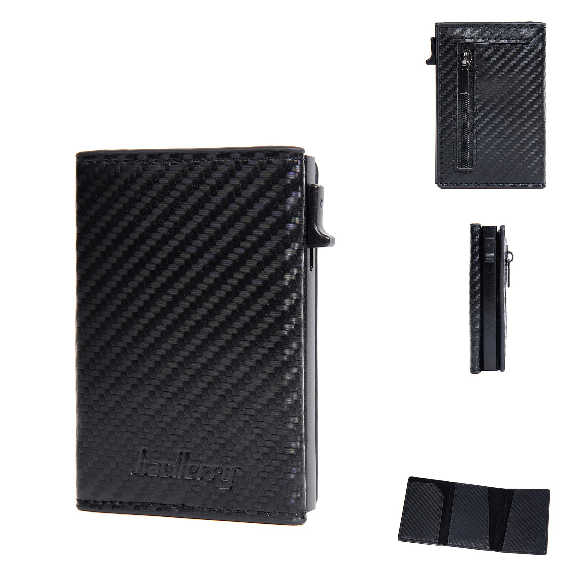 Men’s RFID Zipper Card Holder Wallet With Coin Pocket