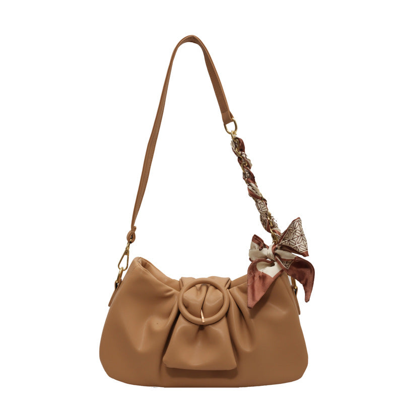 Fashionable Cloud Pleated Shoulder Bag