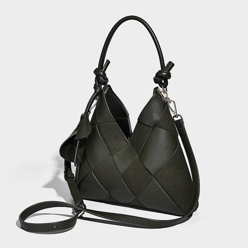 Woven Patchwork Women Shoulder Bag