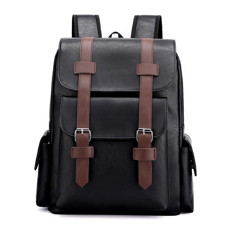 Luxe Voyager PU Leather Backpack