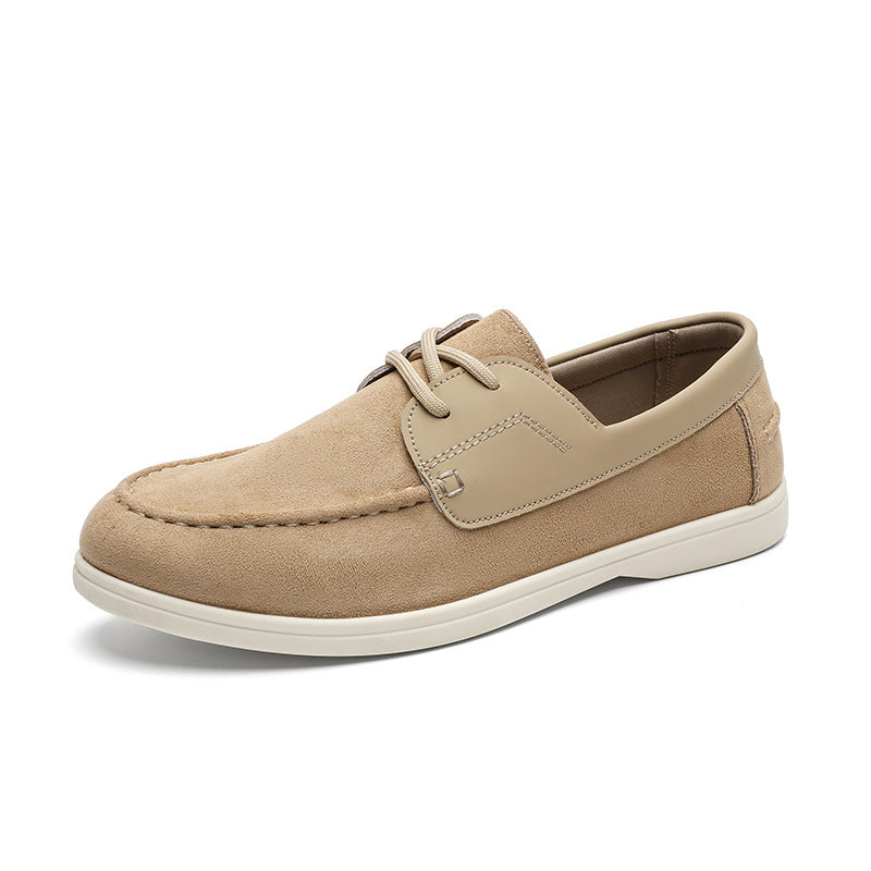 Heritage Flex Leather Slip On Sneakers
