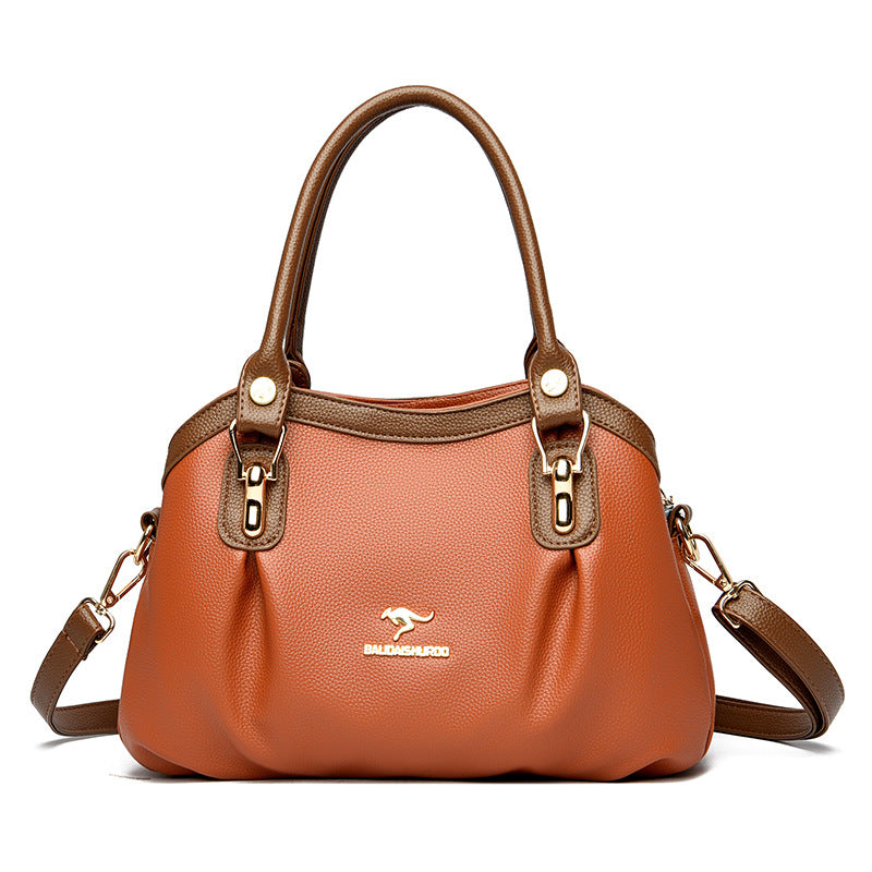 Elegant Color Block Handbag