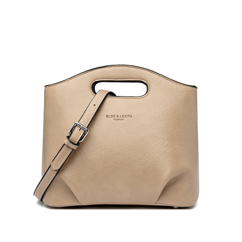Cocoa Cutout Handle Crossbody Bag