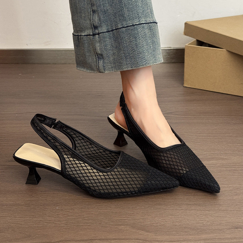 Crystal Veil Pointed Heels