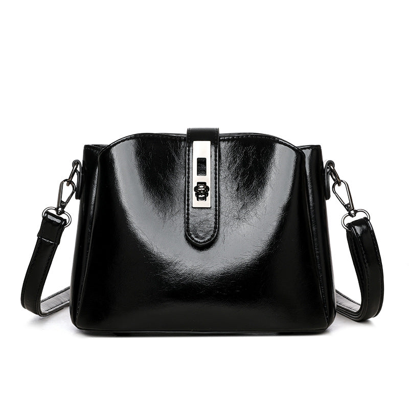 Elegant Solid Color Large Capacity Shoulder Bag For Women