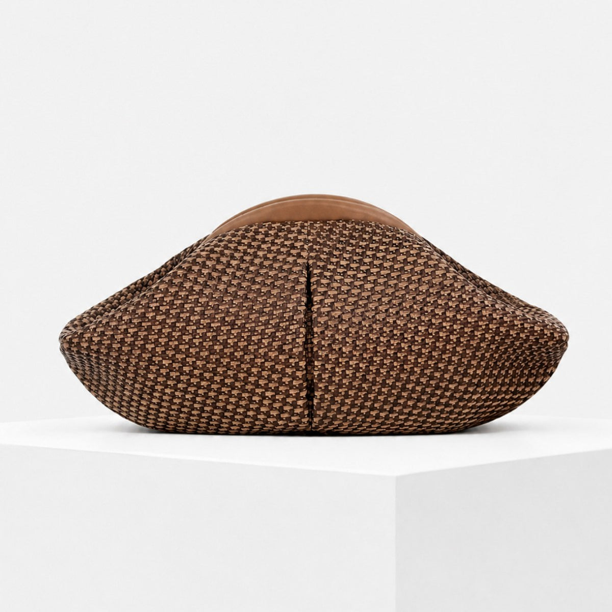 Virelle Sculpted Woven Clutch