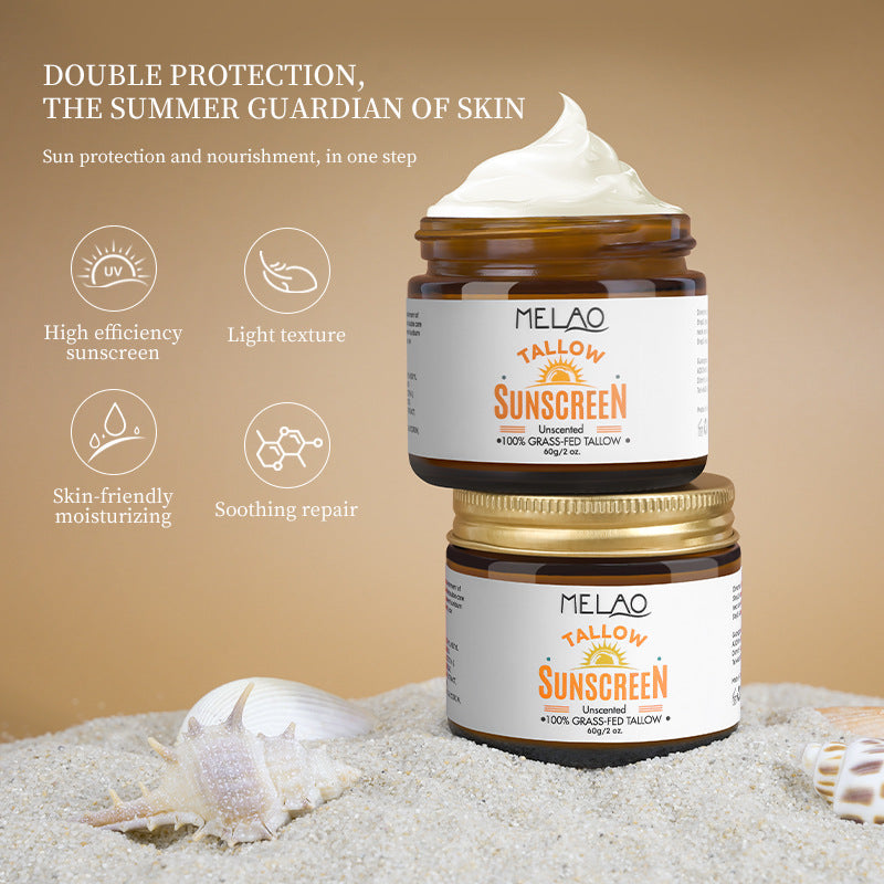 Grass-Fed Tallow Nourishing Sunscreen Cream