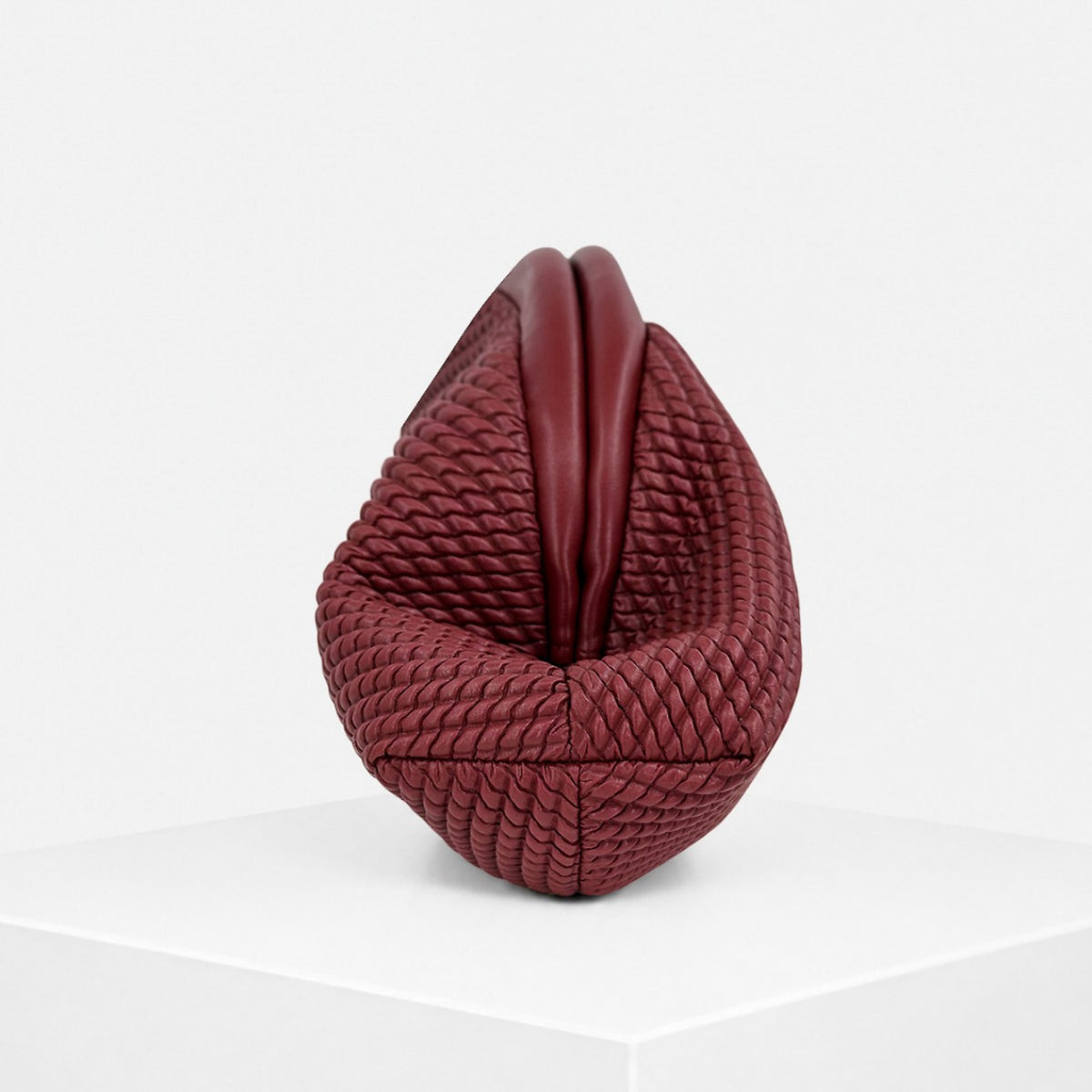 Virelle Sculpted Woven Clutch