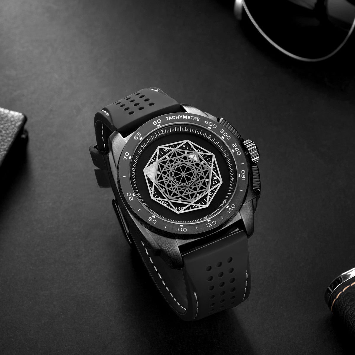 Sport Master Men's Luminous Silicone Watch