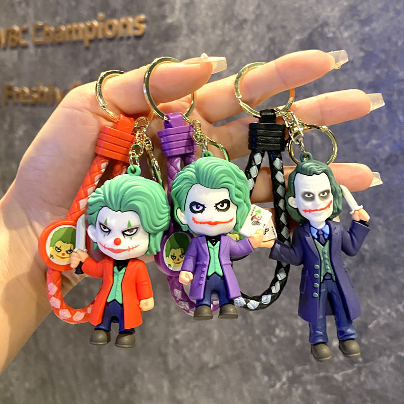 Cute Joker and Batman Cartoon Bag Charm