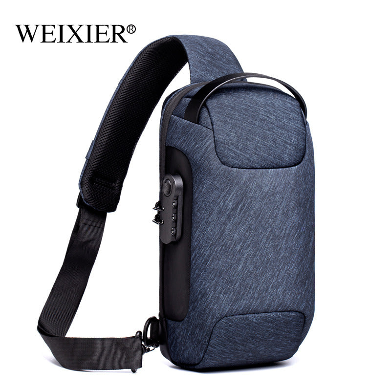 USB Oxford Crossbody Anti-theft Shoulder Sling Bag