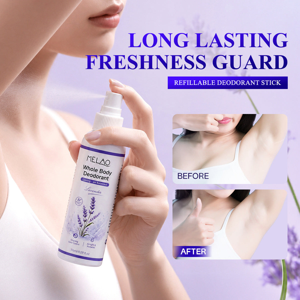 Lavender Whole Body Deodorant Spray