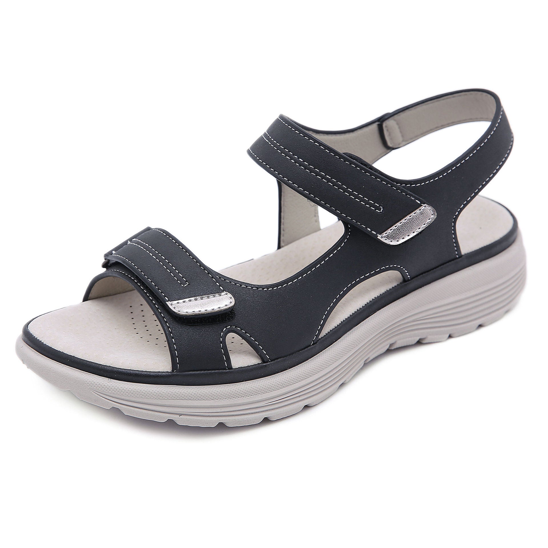 Adjustable Dual-Strap Comfort Wedge Sandals For Women