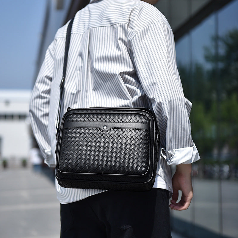 Elite Weave Men’s Multi-Function Crossbody Bag