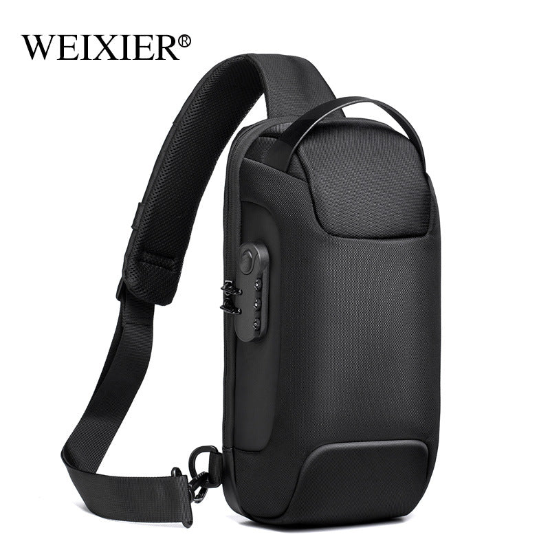 USB Oxford Crossbody Anti-theft Shoulder Sling Bag