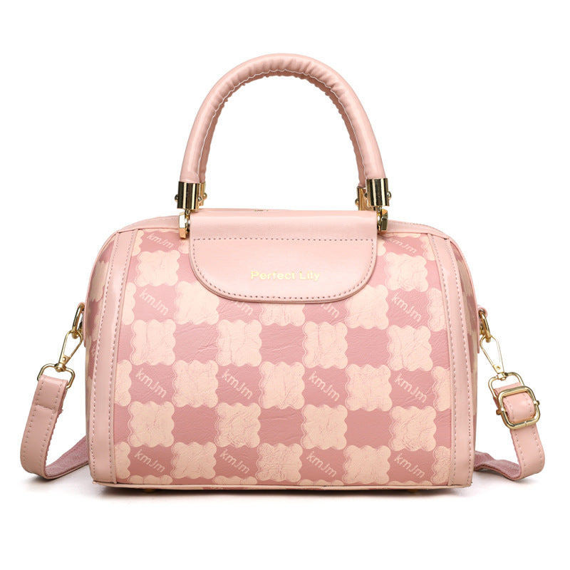 Blush Checkmate Handbag