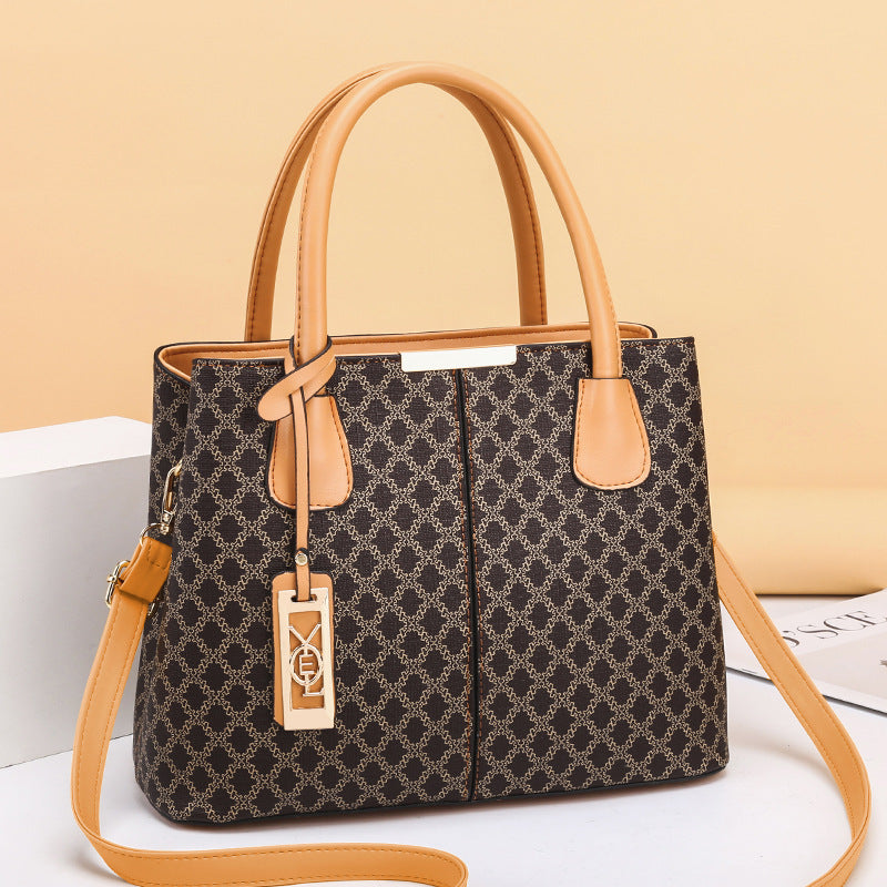 Trendy Simple Retro Printed Handbag