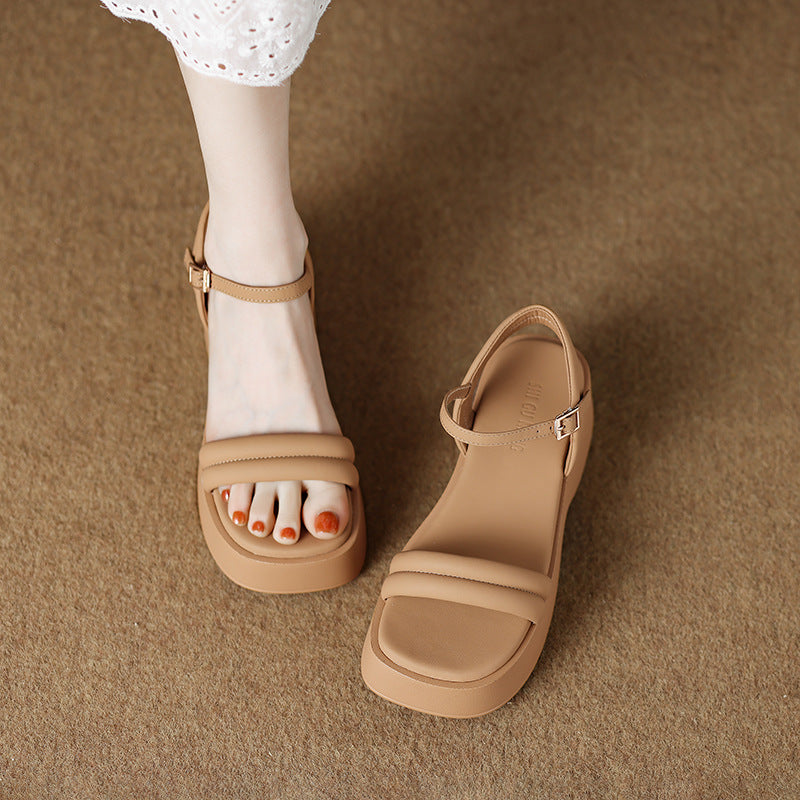 Modern Chunky Platform Cushioned Sandals for Women