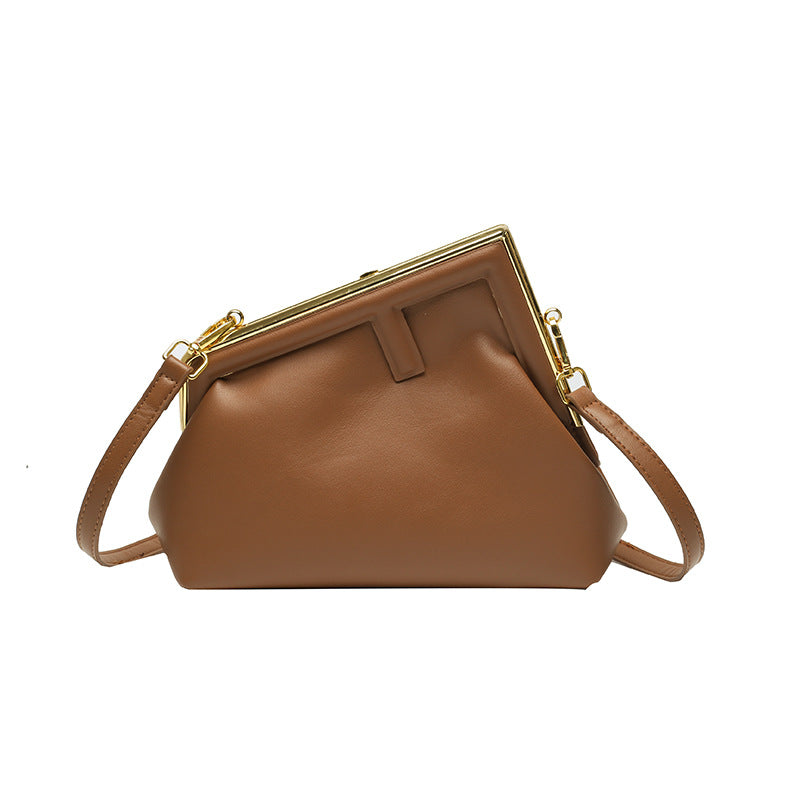 Sleek Clasp Crossbody Bag