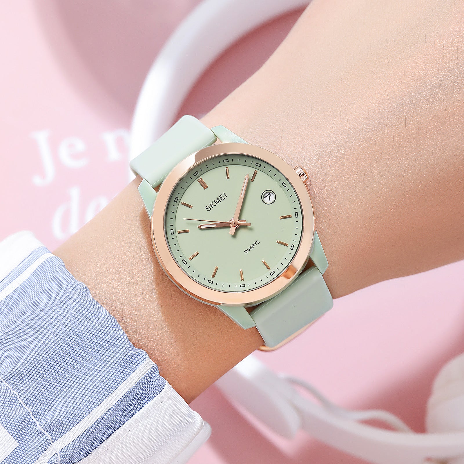 Minimalist Silicone Strap Student Watch for Girls