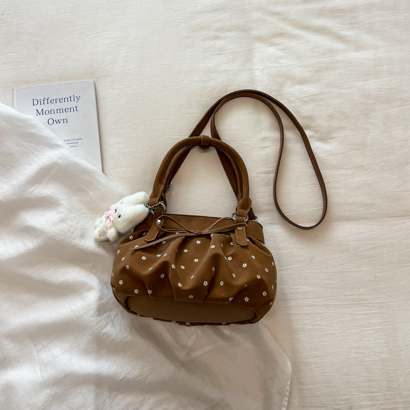 Pleated Polka Women’s Shoulder Bag