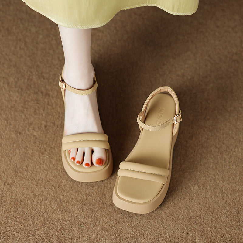 Modern Chunky Platform Cushioned Sandals for Women