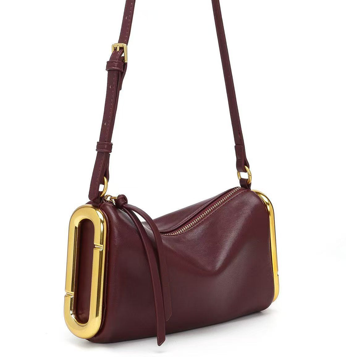 Soft Leather Tassel Shoulder Bag
