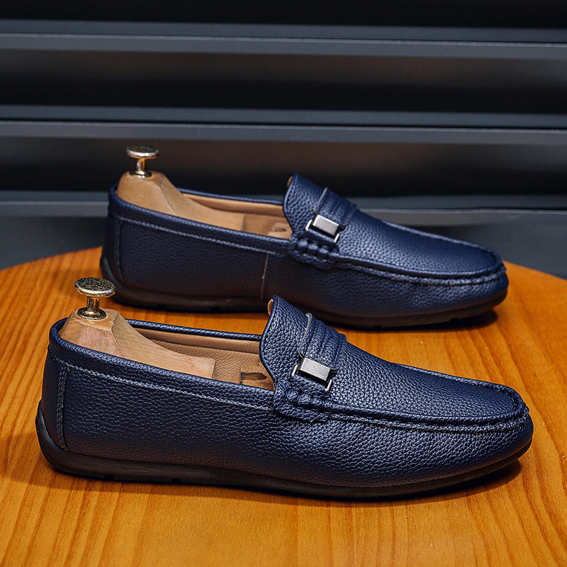 Men's Professional Textured Pebble Grain Loafers