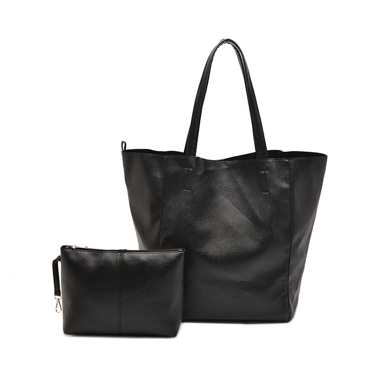 Large Capacity Leather Tote Bag