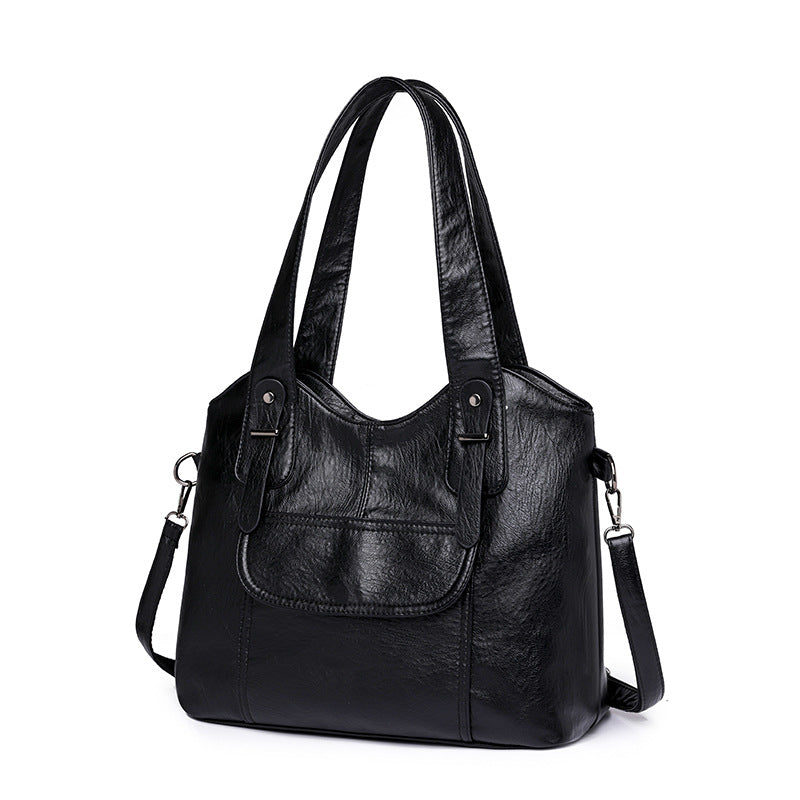 Euro Fusion Soft Leather Shoulder Bag