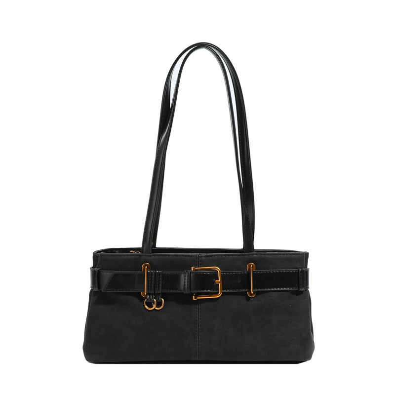 Buckle Charm Shoulder Bag