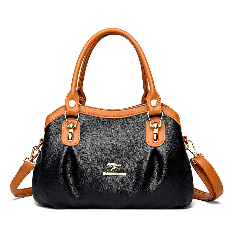 Elegant Color Block Handbag