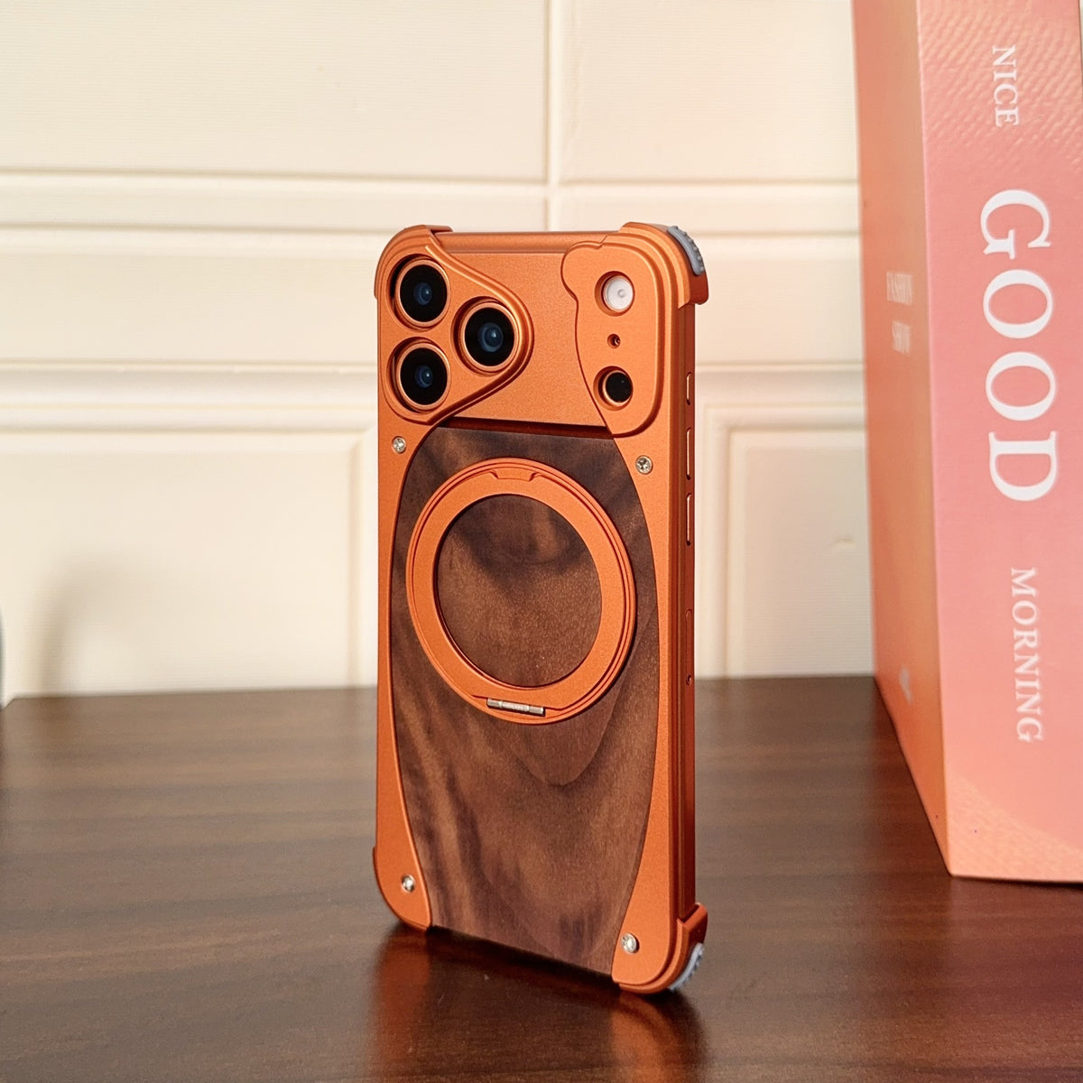 Walnut Wood Magnetic Phone Case