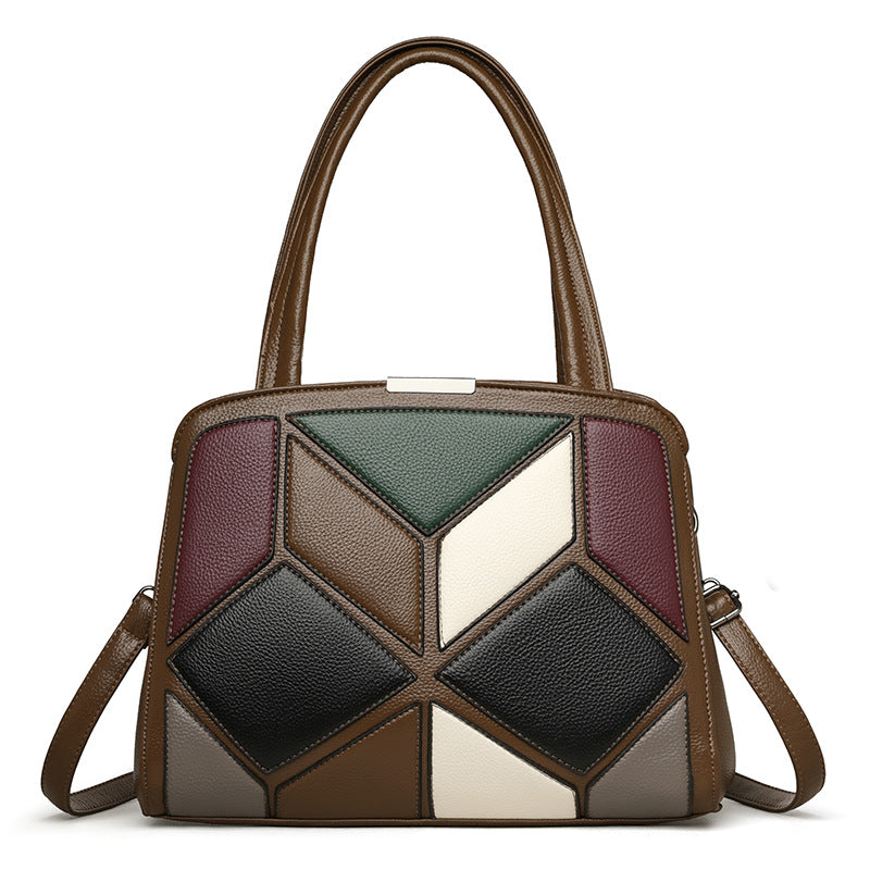 Geometric Heritage Shoulder Bag
