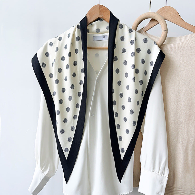 Polka Dot Triangle Scarf