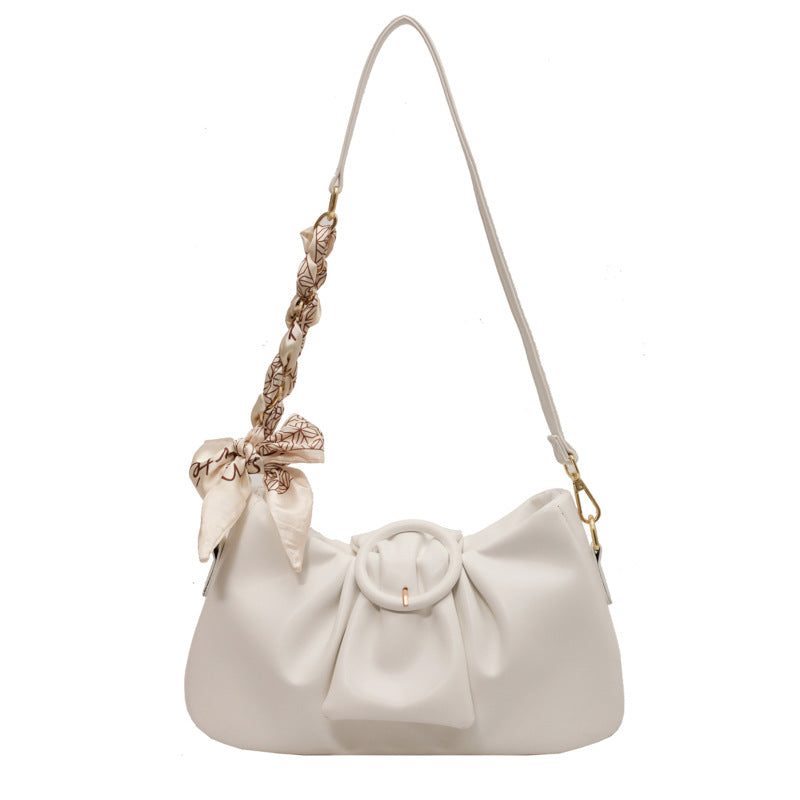 Fashionable Cloud Pleated Shoulder Bag