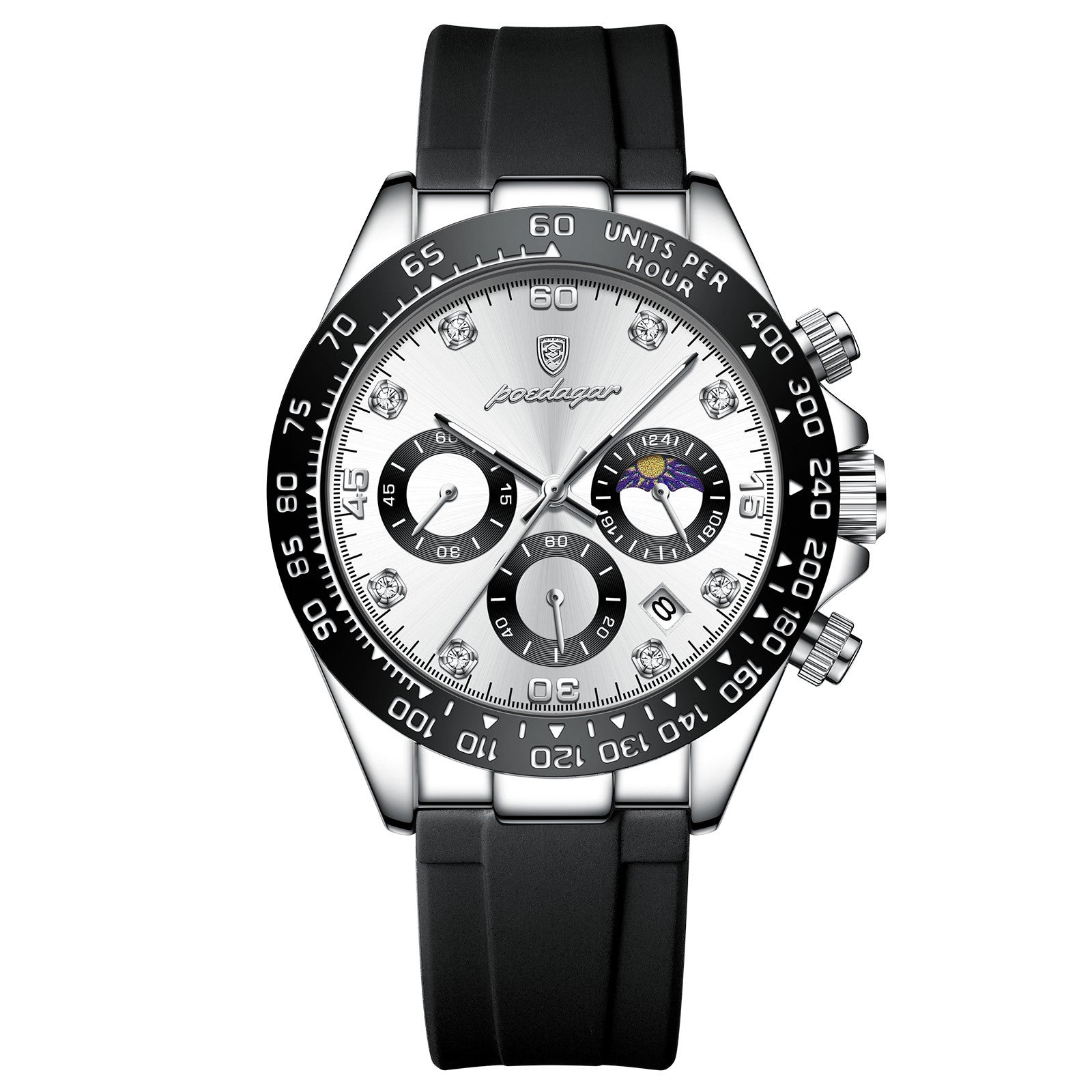 Multifunctional Sports Silicone Strap Watch