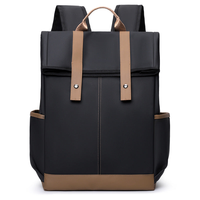 Color Block Flap Backpack