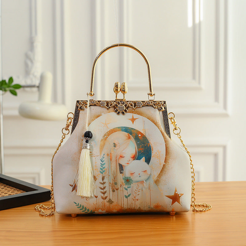 Ethereal Blossom Clutch Bag