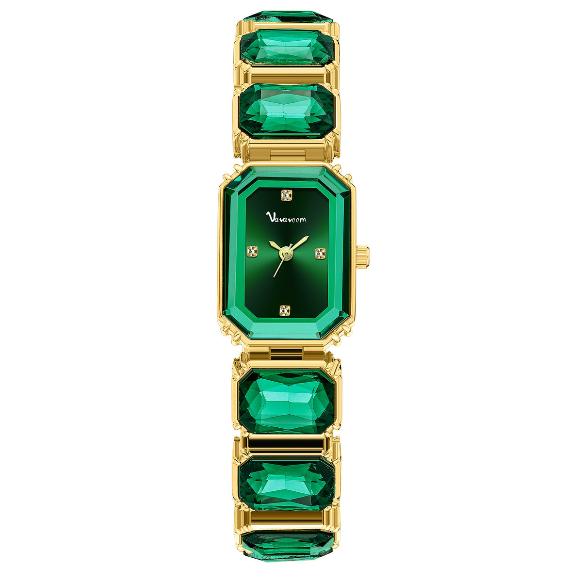 Emerald Luxe Gemstone Women’s Watch