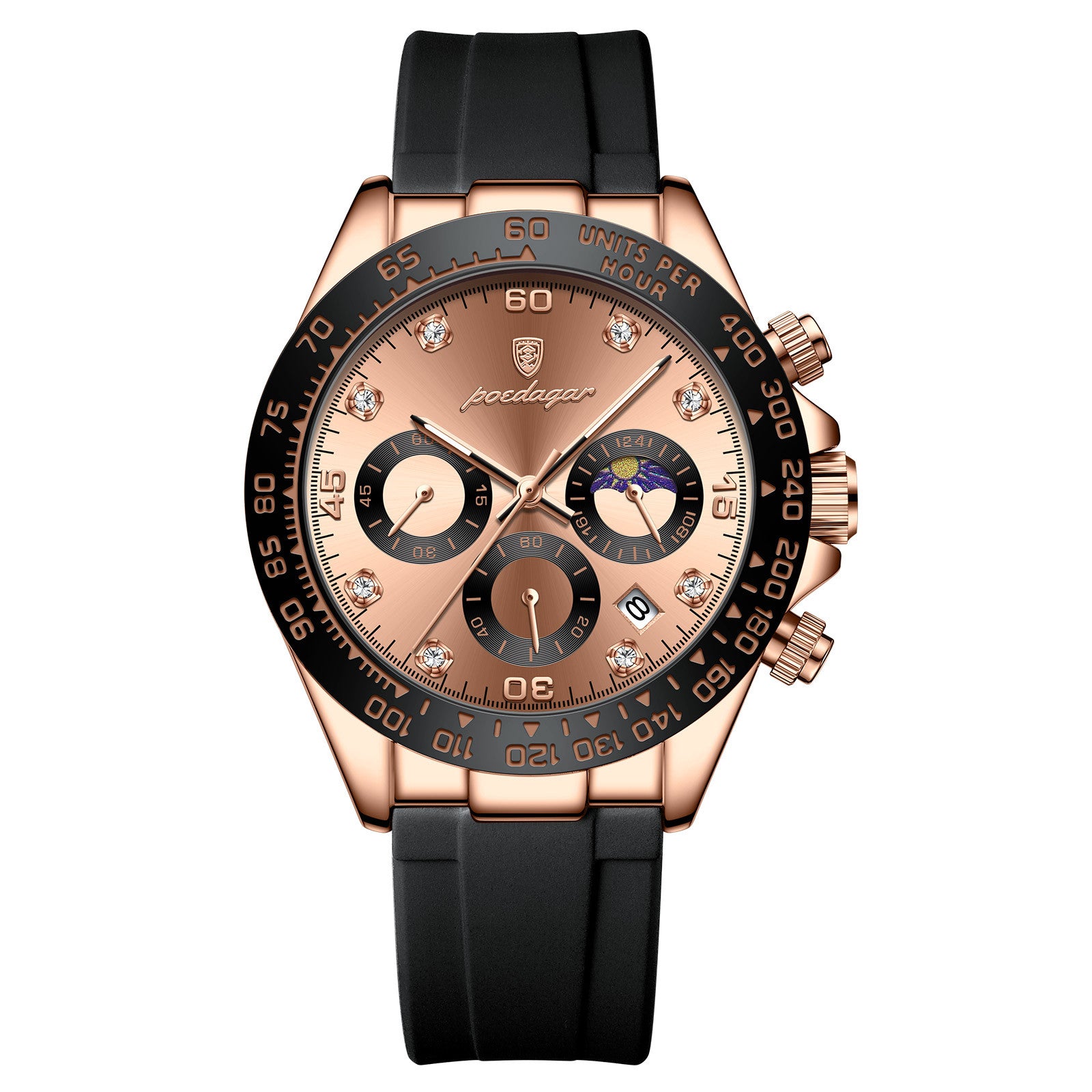 Multifunctional Sports Silicone Strap Watch
