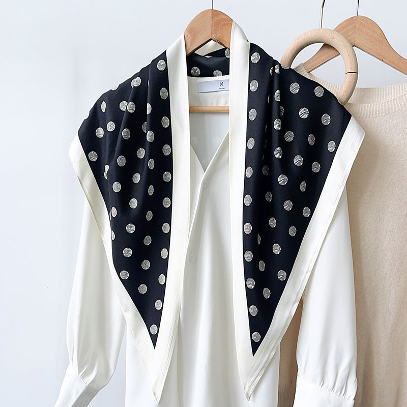 Polka Dot Triangle Scarf