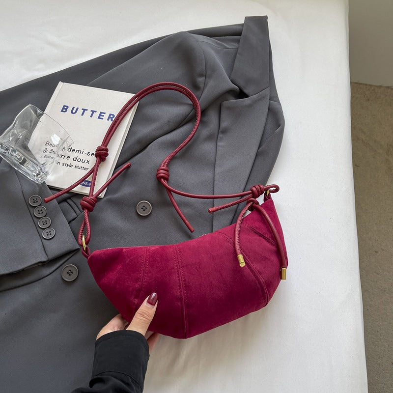 Croissant Chic Crossbody Bag