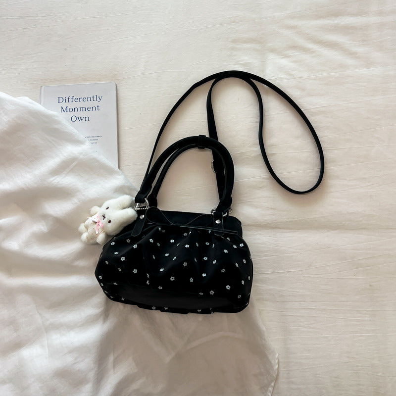 Pleated Polka Women’s Shoulder Bag