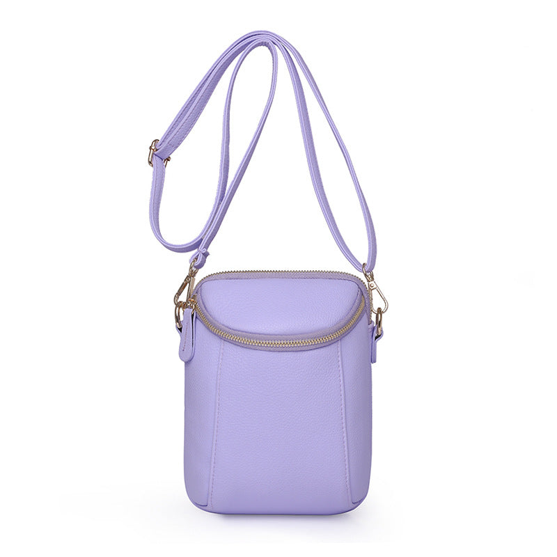 Litchi Luxe Crossbody Bag