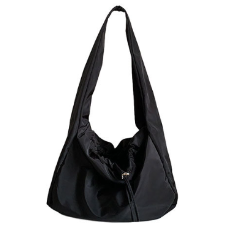 Nylon Zipper Shoulder Bag for Women