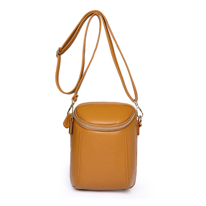 Litchi Luxe Crossbody Bag